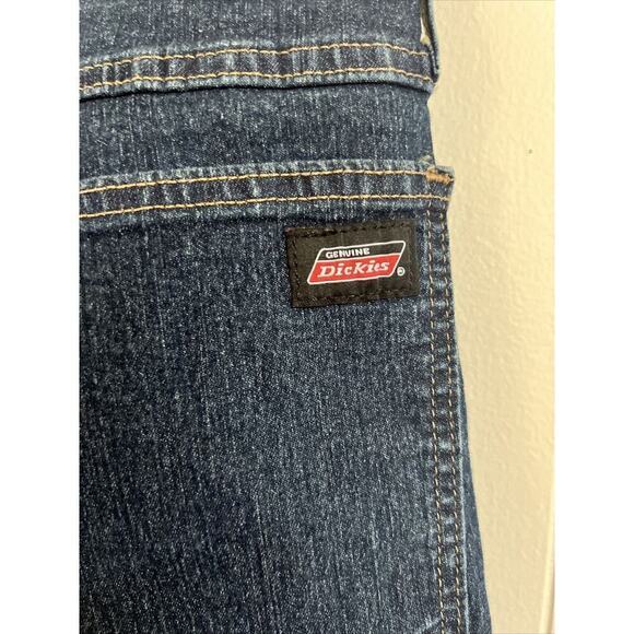 Dickies Mens 38 Shorts Loose Fit Blue Denim Jean Cotton Hike Work Casual - Picture 5 of 6